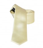        NM Slim szatén szett - Halványsárga Egyszínű nyakkendő